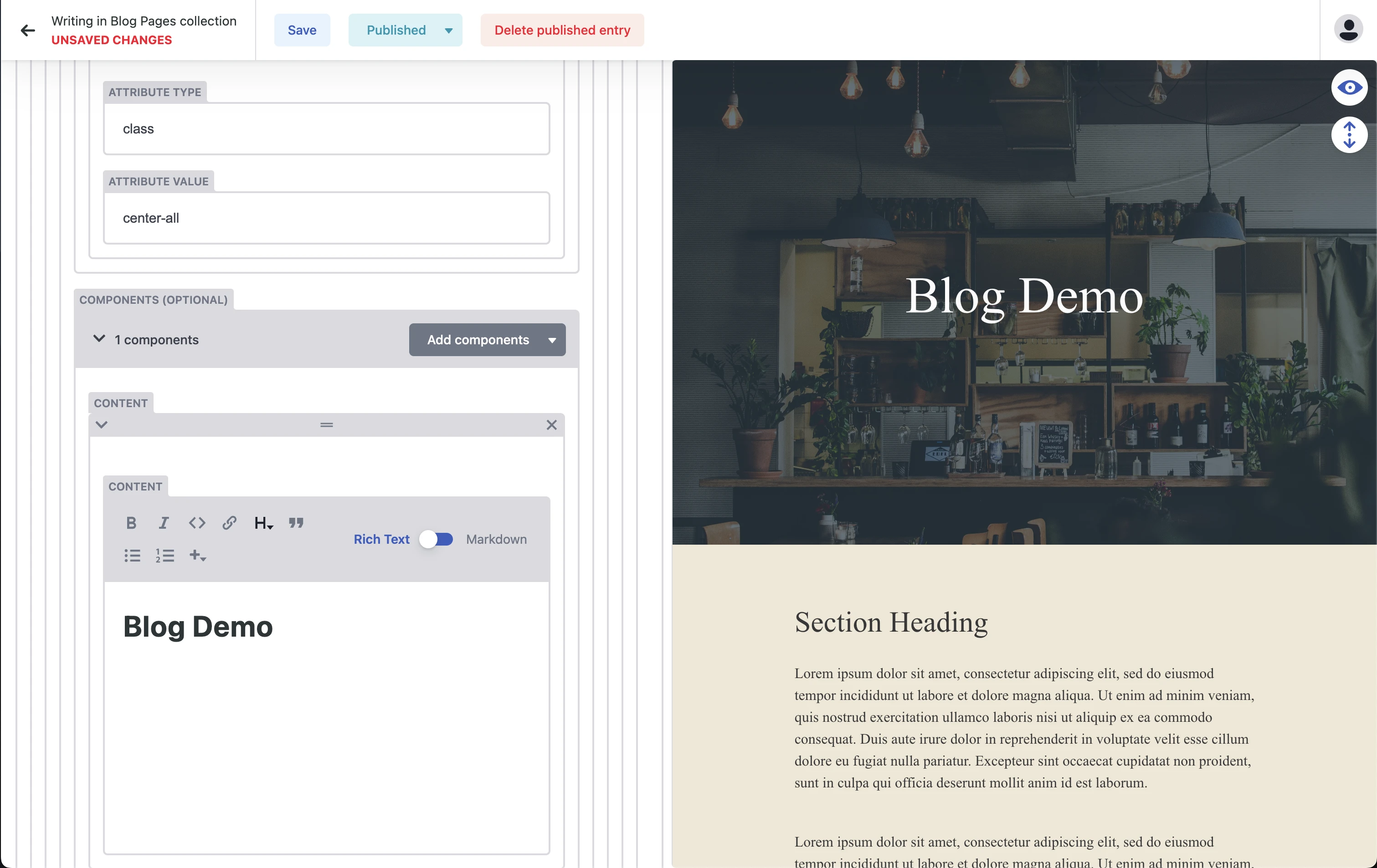 Config File for Netlify CMS